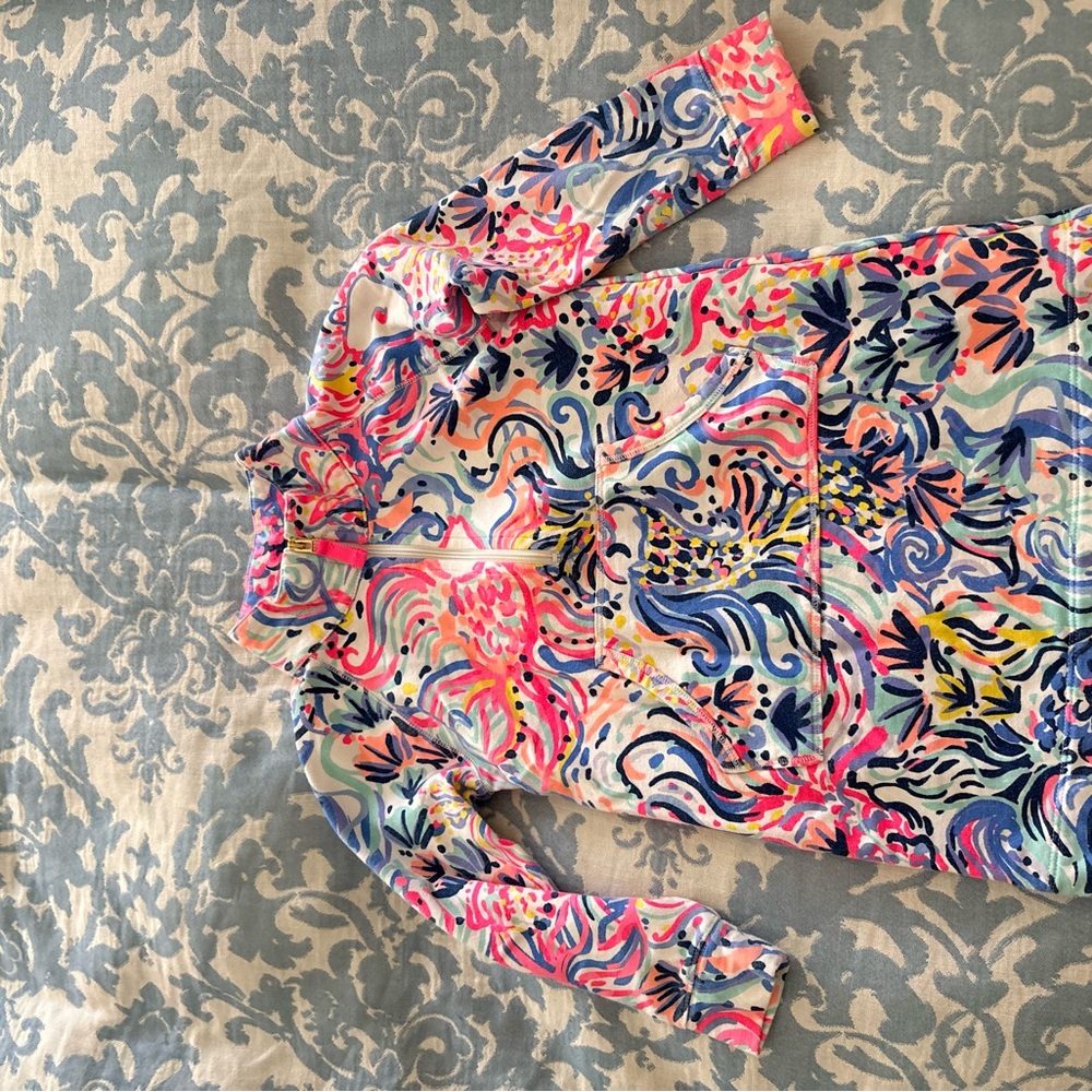 Lilly Pulitzer Pink and Blue Floral Top